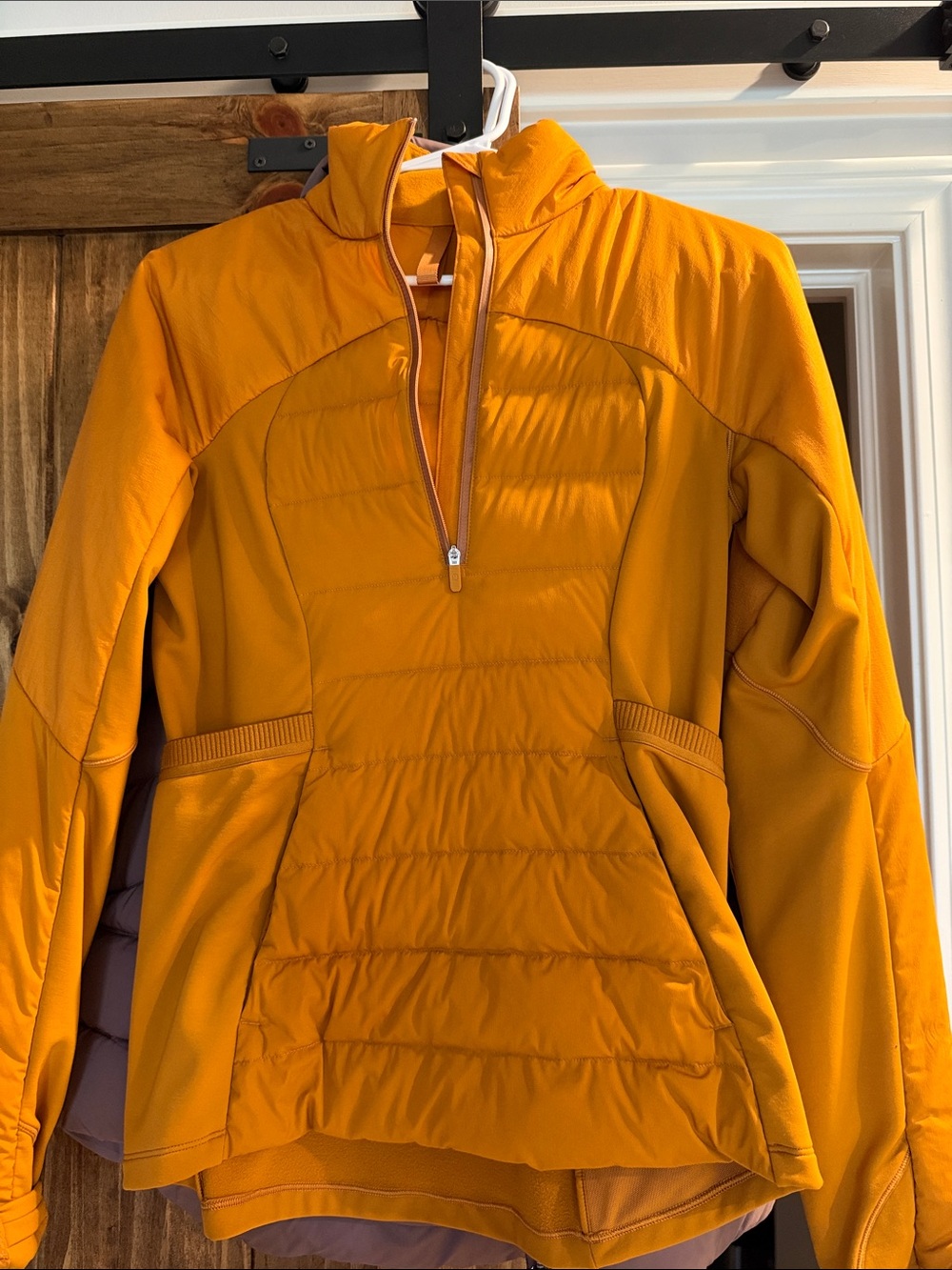 Lululemon Women's Insulated Half-Zip Jacket - Mustard